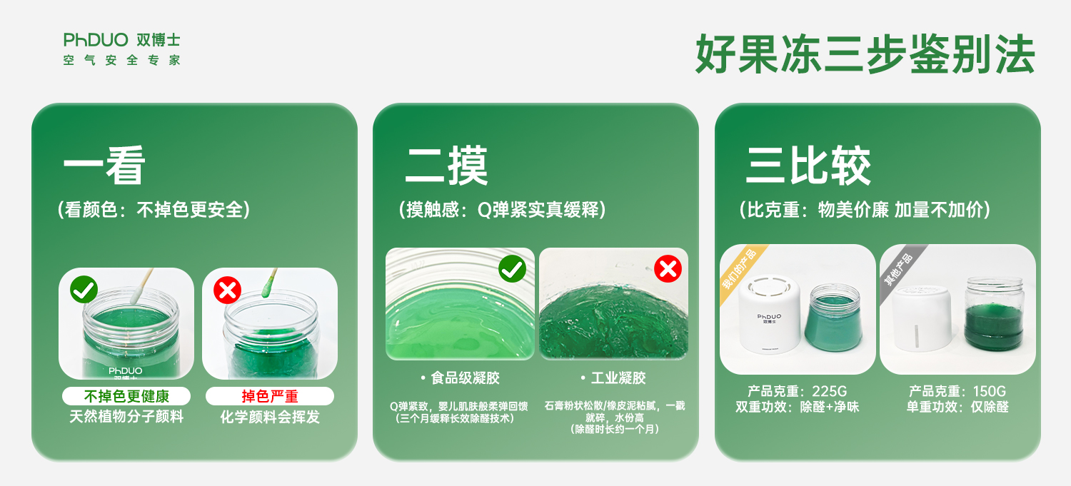 双博士除醛果冻